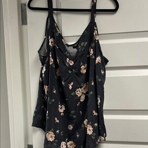 Torrid Black Floral Camisole
